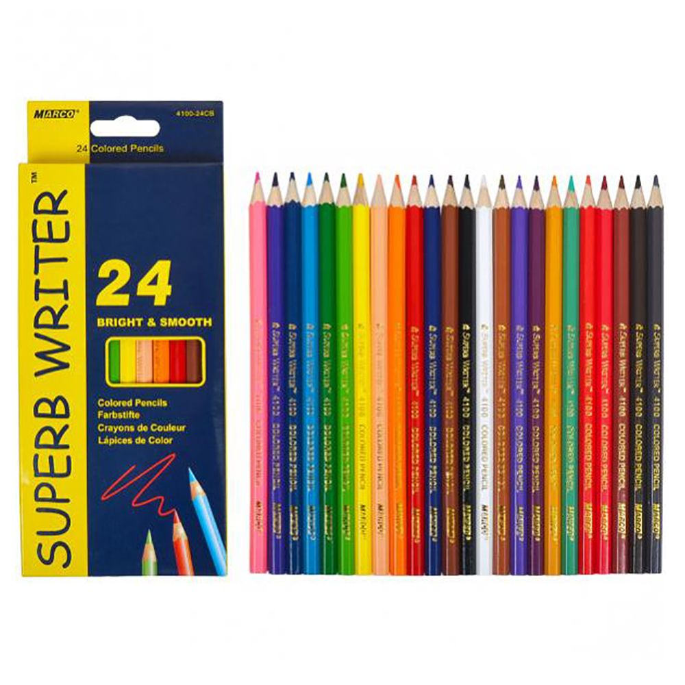 Набір кольорових олівців Marco Superb Writer 24 кольори